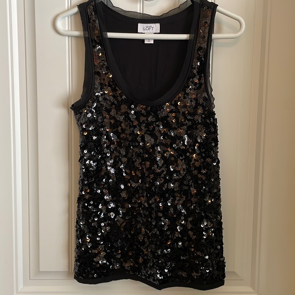 AT Loft Sequin Dress Top size Small